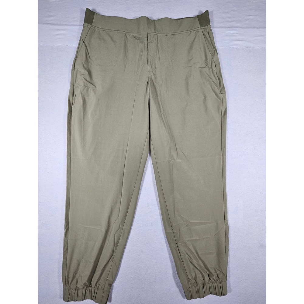 Athleta Brooklyn Jogger Pants Olive Green Featherweight Stretch Size 16 NWT